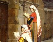 Chretiennes Au Tombeau De La Vierge Jerusalem - 简·朱利斯·安东尼·勒康特·杜诺伊